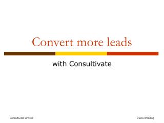 Convert more leads