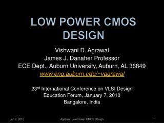 Low Power CMOS Design