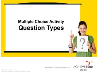 Multiple Choice Activity Question Types