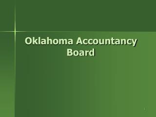 Oklahoma Accountancy 			Board