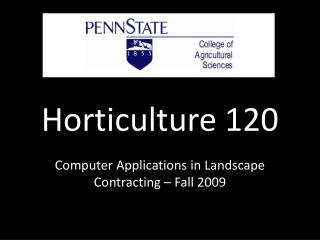 Horticulture 120