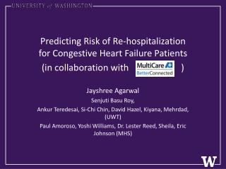 Predicting Risk of Re-hospitalization for Congestive Heart Failure Patients