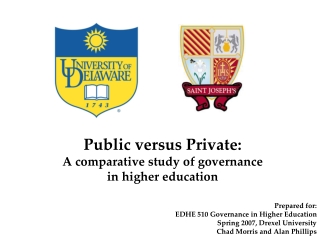 Public versus Private: A comparative study of governance in higher education
