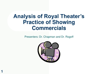 Analysis of Royal Theater’s Practice of Showing Commercials