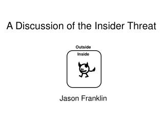 A Discussion of the Insider Threat