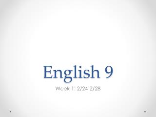 English 9