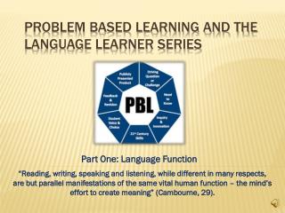 Problem Based Learning and the Language Learner Series