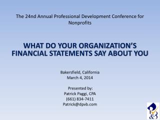 The 24nd Annual Professional Development Conference for Nonprofits