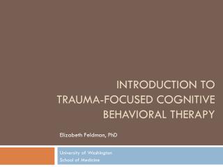 trauma focused cognitive behavioral therapy handout