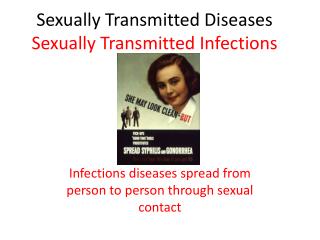 Sexually Transmitted Diseases Sexually Transmitted Infections