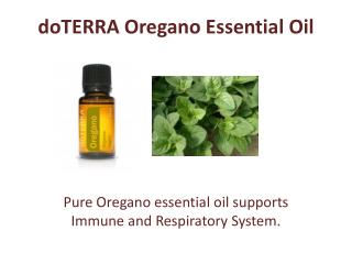 Get doTERRA Oregano Essential Oil Today