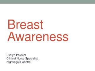 Breast Awareness