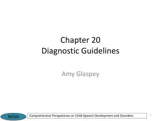 Chapter 20 Diagnostic Guidelines