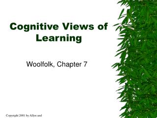 Cognitive Views of Learning