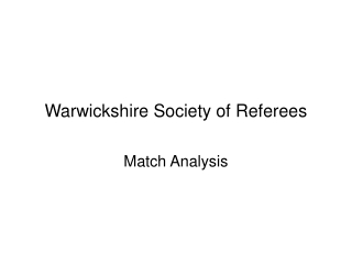 Warwickshire Society of Referees