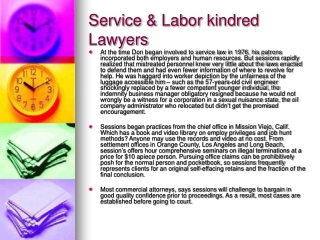 Service & Labor kindred Lawyers