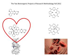 The Two Bioinorganic Projects of Research Methodology Fall 2012