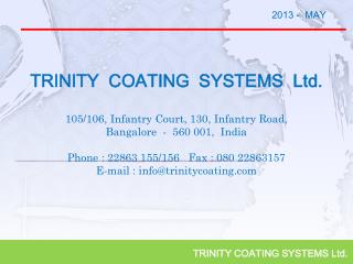TRINITY COATING SYSTEMS Ltd.