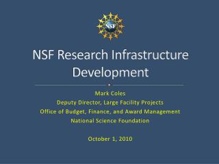 NSF Research Infrastructure Development