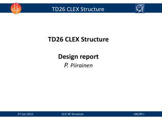 TD26 CLEX Structure