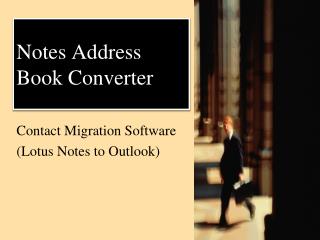 Notes Contact to Outlook