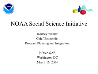 NOAA Social Science Initiative