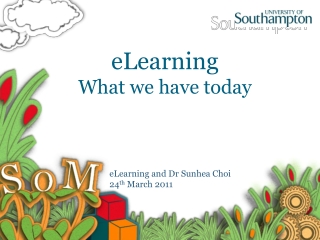 eLearning What we have today