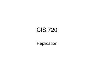 CIS 720