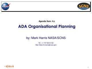 Agenda Item: 4.c ADA Organisational Planning
