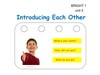 Introducing Each Other