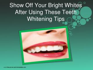 Show Off Your Bright Whites After Using These Teeth Whitenin