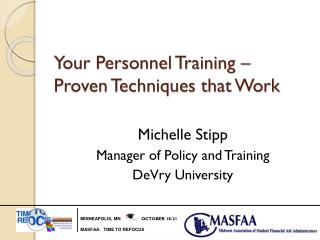 Your Personnel Training – Proven Techniques that Work