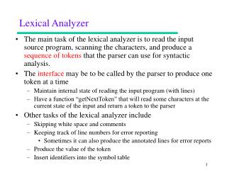 Lexical Analyzer