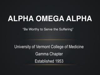 Alpha Omega Alpha