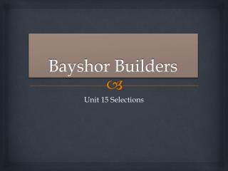 Bayshor Builders
