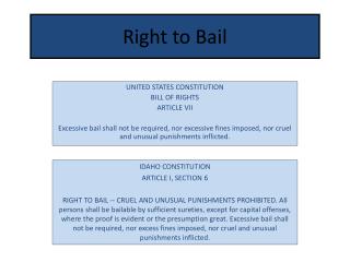 Right to Bail