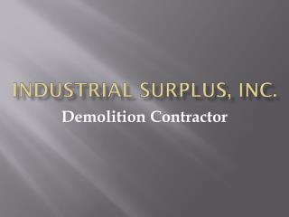 Industrial Equipment and surplus
