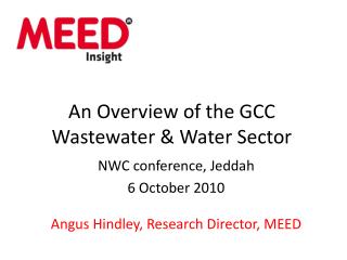 An Overview of the GCC Wastewater & Water Sector