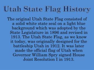 Utah State Flag History