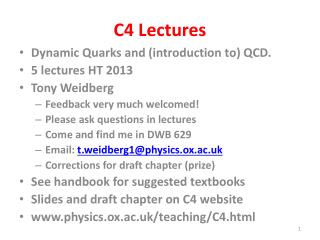C4 Lectures