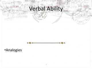 Verbal Ability