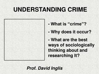UNDERSTANDING CRIME