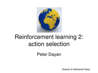 Reinforcement learning 2: action selection