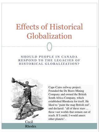 Effects of Historical Globalization