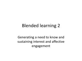 Blended learning 2
