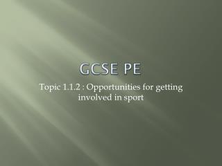 GCSE PE