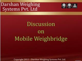 mobile weighbridge manufacturer