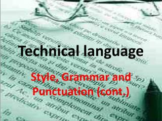 Technical language