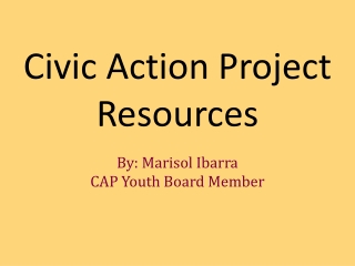 Civic Action Project Resources