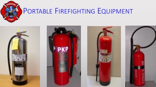 Portable Firefighting Equipment
